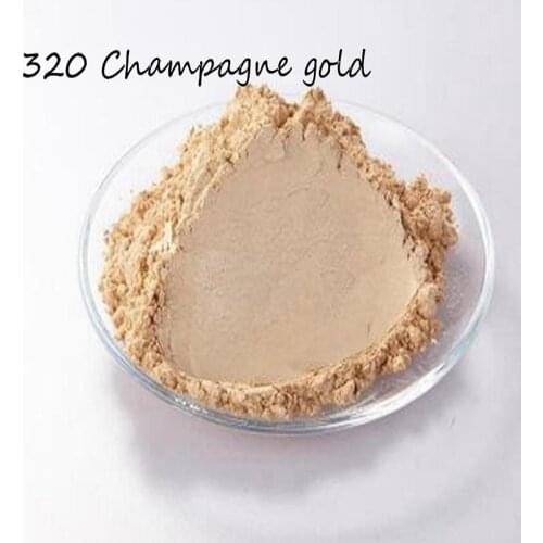 320 Champagne gold color 50g Handmade Gift Accessories Natural Mica Powder Pigment DIY Makeup Handcraft Soap Candle Making Mica