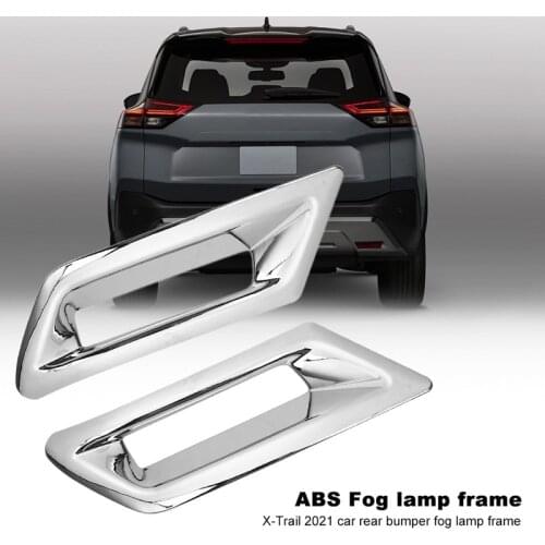 Car Rear Bumper Fog Lamp Frame Rear Fog Lamp Decorative Bright Strip for Nissan X-Trail 2021