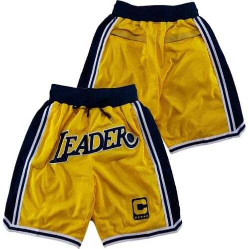 BG 2021 summer Basketball shorts Embroidery sewing Four Zip pocket LEADER C loogs sport big size various styles yellow