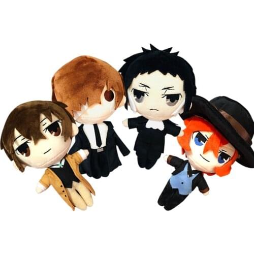 Bungo Stray Dogs Plush Doll Bungou Stray Dogs Stuffed Toy Anime PP Cotton Tsumamarekko Dazai Atsushi Ranpo Akutagawa Chuya Toys