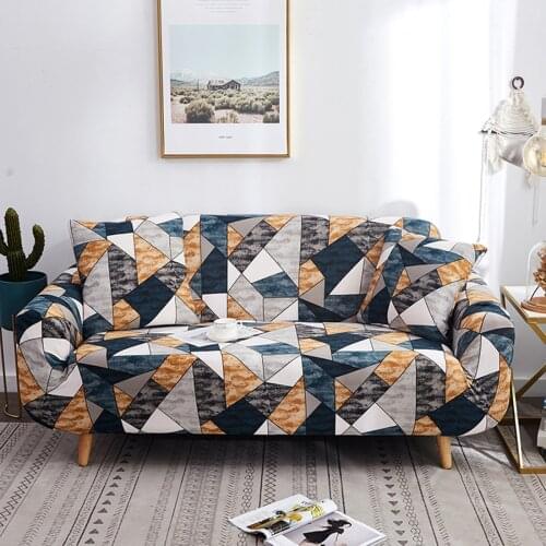 Printed sofa cover Polyester 1/2/3/4 person sofa cover For living room Hotel Stretch sofa cover