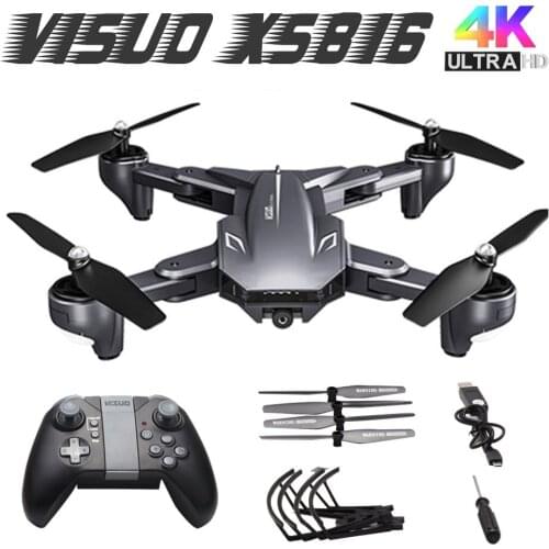 XS816 WiFi FPV RC Drone 4K/720P Camera Optical Flow Smart RC Aircraft Foldable Selfie Drone VS XS809S XS809HW SG106