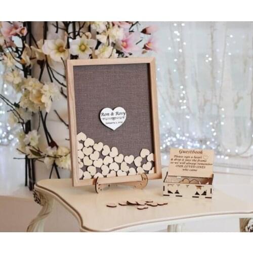 Personalize burlap background Alternative Wedding Guestbook Custom Wedding Guestbook Rustic Guest Book Unique Wedding Guest Book