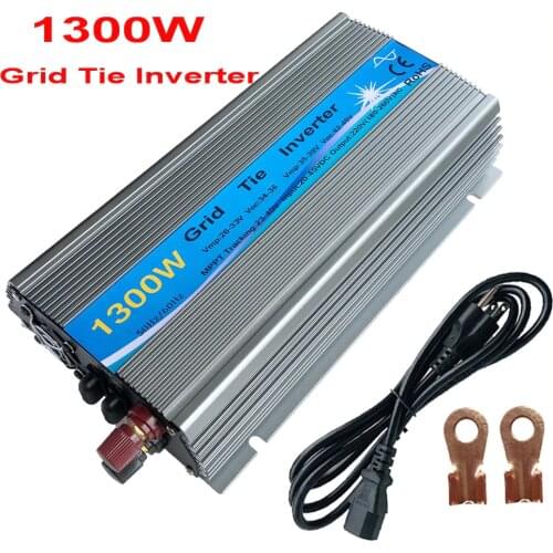 Medium Grid Tie Inverter1000W 1300W MPPT 24V / 30V 36V Panel Function Pure Sine Wave 110V 220V Output On Grid Tie Inverter