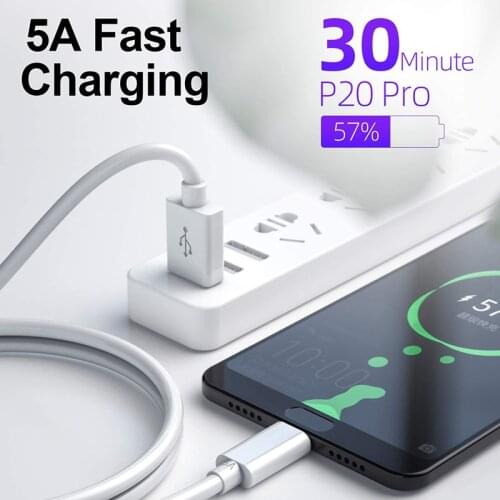 5A USB Type C Cable Quick Charge 4.0 QC 3.0 Fast Charging For Xiaomi Samsung Huawei USBC Data Wire Cord Phone Charger Cables