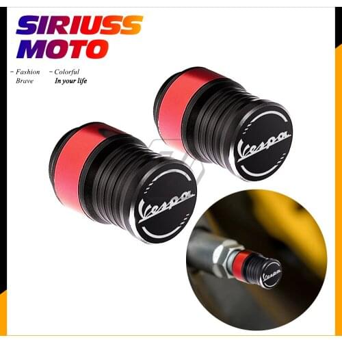 Scooter Wheel Tire Valve Caps Case for Piaggio Vespa Sprint Primavera GTV GTS 50 125 150 250 300 300ie Touring Super