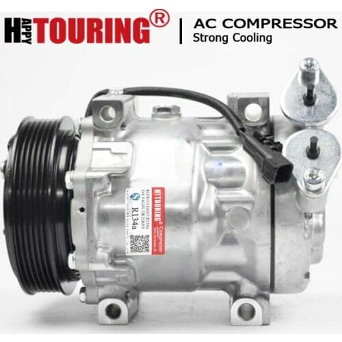 SD7V16 A/C Compressor FOR FORD FOCUS C-MAX Fiesta Fusion Volvo 3M5H19D629KE 3M5H19D629KF 3M5H19D629KG 3M5H19D629SA 3M5H19D629TA