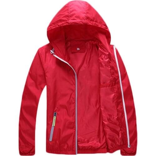 Jacket women red 7 color S-7XL plus size loose hooded coat 2020 spring summer new fashion thin with lining lovers clothing LR828