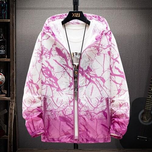 Mens Casual Camouflage Hoodie Jacket 2021 New Autumn Butterfly Print Clothes Mens Hooded Windbreaker Coat Male Outwear