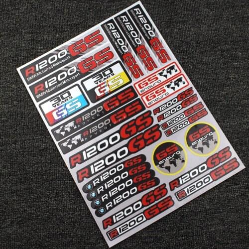 Motorcycle Reflective Stickers Decals For BMW R1200GS Adventure Rider ADV GS Motorcycle Fairing Tail Side Cases Decals Stickers