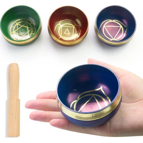 Singing Bowl Buddhism Nepal Chakra Meditation Buddhism Yoga Healing Relax Low Frequency Sound Deep Copper Bowl Ear Picking Chime