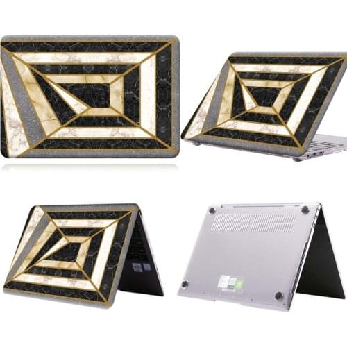 Black Yellow Pattern Anti-slip Laptop Case For MateBook 13/13 AMD Ryzen/14/D14/D15/X 2020/X Pro/Pro 16.1/Honor MagicBook 14/15