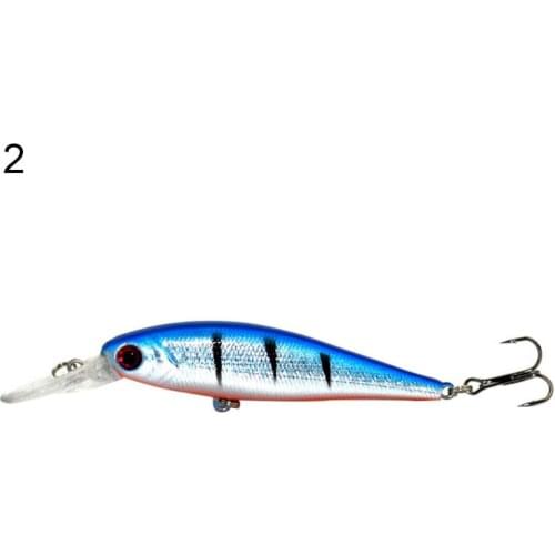 11cm Stripe Pattern Minnow Streak Fishing Lure Bass Freshwater Hook Hard Bait Fishing Accessories