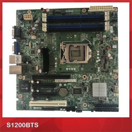 Server Motherboard For Intel S1200BTS 1155 E3-1230V2 i3 nas Fully Tested, Good Quality