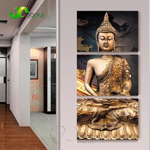 Modern Buddha Status Canvas Art Painting Poster And Print Canvas Wall Picture For Living Room Cuadros Buddha Picture Unframed