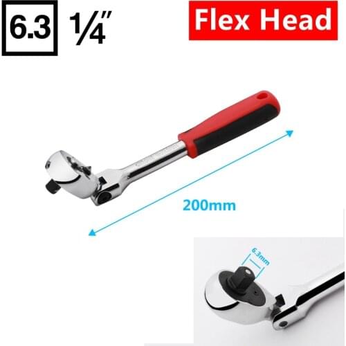 Universal Ratchet Wrench 1/4" 3/8" 1/2" Torque Steel Repair Tool Vehicle Socket Wrench