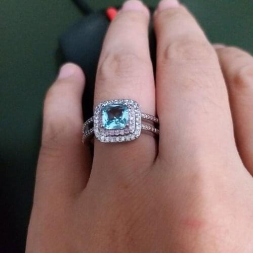 Fashion vintage crystal Ring for women New trendy retro cubic Zirconia Ring classic copper Rings male female engagment gift