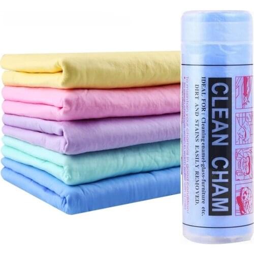 1Pc Suede Car Cleaning Wash Towel Synthetic Chamois Cloth Glass Furniture Hair Clean Cham Dry Cloths with Storage Case