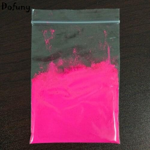 Peach Fluorescent Dust Nail Polish Pigment DIY Nail Glitter Fluorescent Powder Soap Body Paint Pigment 1pc