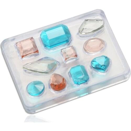 1PC Stocked Cake Mold Silicone Mold Jewelry Woman Resin Fitting Chocolate mould DIY Crystal Earrings Making Earring Tool