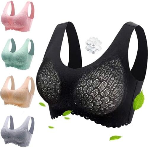 2021 Women Latex Bra Push Up Underwear BH Fitness Crop Tops Bralette Sexy Lingerie Active Seamless Bra With Pad Vest Top Bras