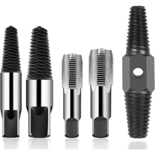 4" 6" Double-head Tap Faucet Triangle Valve Pipe Broken Screw Extractor Broken Wire Extractor Bolt Removal Kits Repair Tool Set