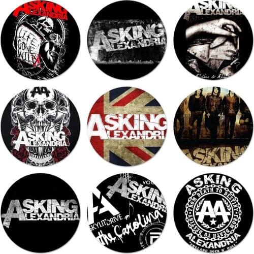 58mm Asking Alexandria Danny Worsnop Badge Brooch Pin Accessories For Clothes Backpack Decoration gift
