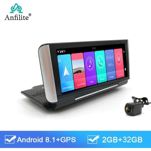 7 inch Android Rear Camera navigation Car DVR Dash camera 1080P Dual Lens 4G WIFI GPS 24-hour monitoring Recorder Car black box
