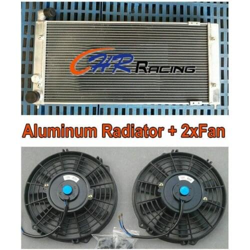 Aluminum radiator + Fan for VW Golf 2 & Corrado VR6 Turbo Manual