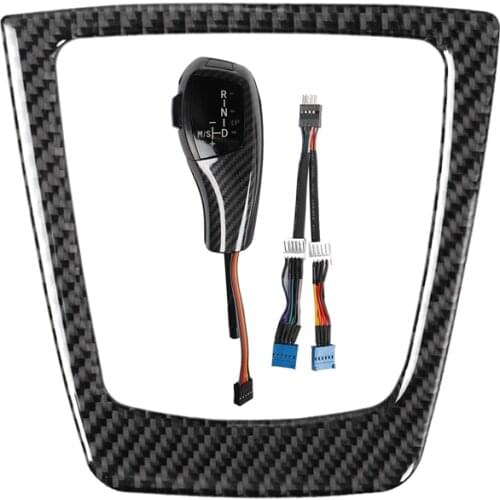 Carbon Fiber Automatic Gear Shift Knob Fit For BMW Z4 2009-2015 E84 E87 E88 E89