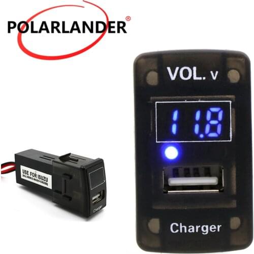 USB Interface Socket Car Charger for Isuzu 5V 2.1A USB Socket Dashboard Phone ChargerSocket Dashboard