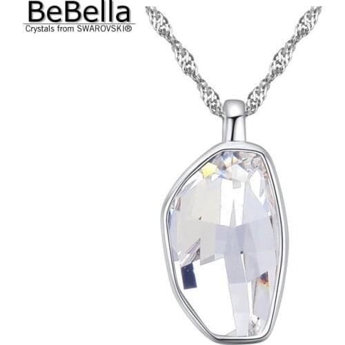 BeBella Geometric Shape Crystal pendant necklace made with Austrian Crystals from Swarovski for women gift