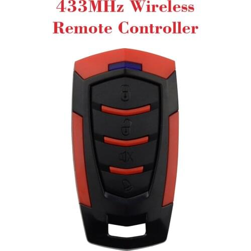 433MHzWireless Remote Control Key Fob 4Buttons Smart Clone Switch Portable Cloning for Electric Gate Garage Door Opener Control