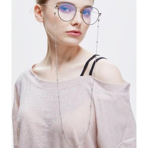 Gold Silver Sunglasses Spectacles Lock Chains Cord Lanyard Fashion Glasses Chain Adjustable Non-slip Metal Eyewear Accessories