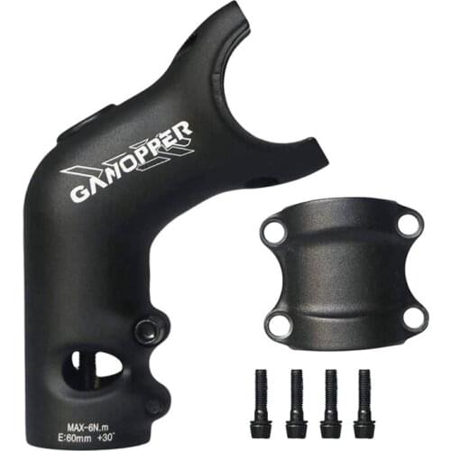GANOPPER 30 Degree XC AM MTB Riser Tube Mountain Bike Handlebar Stem 31.8Mm Road Bicycle Stem 60MM Cycling Angle