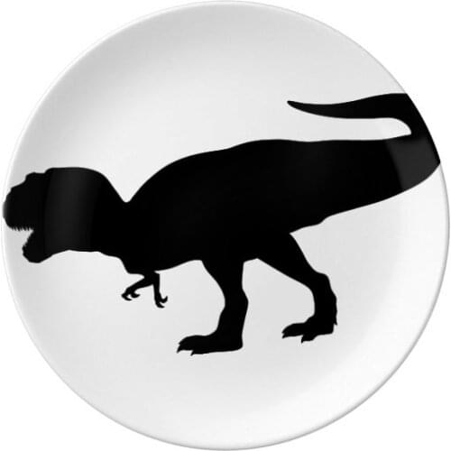 Dinosaur Bones Miniature Fierce Dessert Plate Decorative Porcelain 8 inch Dinner Home