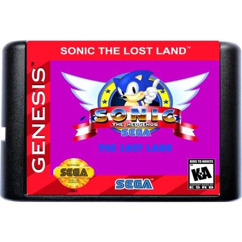 Sonic The Lost Land 16 Bit MD Game Card For Sega Mega Drive For Genesis
