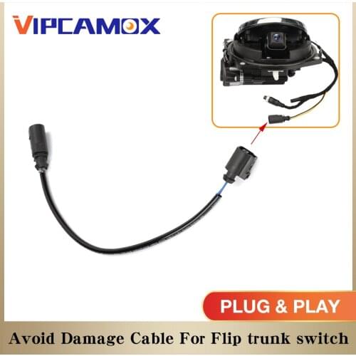 Adapter Cable for VW Car Trunk Switch Plug Connect Flipping Rearview Camera Plug & Play NO Damage Installation Wire 36.5cm