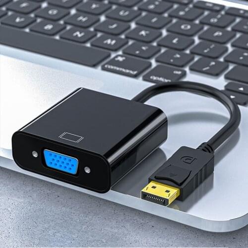 DisplayPort Display Port DP to VGA Adapter Cable Male to Female Converter for PC Computer Laptop HDTV Monitor Projector