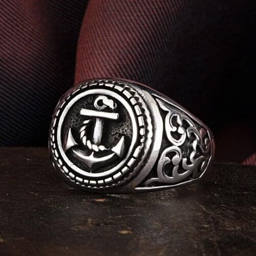Sterling Silver Ring 925 For Men Real Pure Silver Animal Rings Stamped Embroidered High Quality Turkish Jewelry