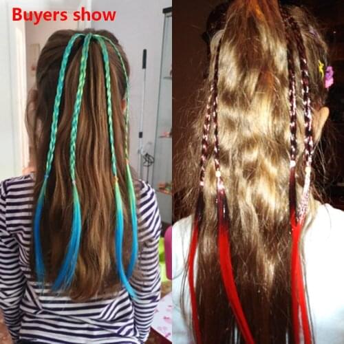 Cute Girls Elastic Hair Rope Rubber Bands Braides Hair Accessories Wig Ponytail Hair Ring Kids Twist Braid Rope Hair Braider
