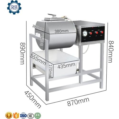 Newly Design Vacuum Marinator Meat Pickling Machine Chicken Beef Pork Meat Marinating Salted Machine For Wholesale