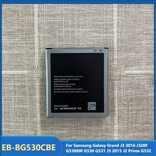 Original Replacement Phone Battery EB-BG530CBE For Samsung Galaxy Grand J3 2016 J320F G5308W G530 G531 J5 2015 J2 Prime G532