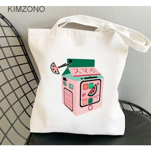 Peach shopping bag bolsas de tela canvas cotton shopper grocery bolso bag string bolsas ecologicas foldable sacolas