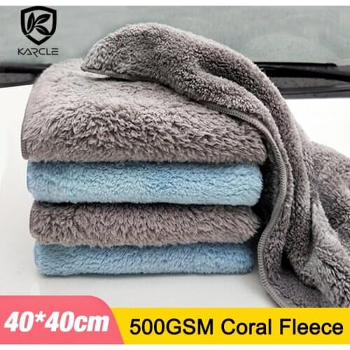 2/5/10Pcs Car Care Polishing Wash Towels Microfiber Car Detailing Cloth 500GSM Thick Car Washing Rag for Cars Kitchen Car Care
