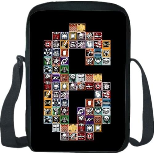Rainbow Six Siege Shoulder Bag Teen Messenger Bags Students Rucksack Boy Girl Crossbody Bookbag Back To School Gift Mochila
