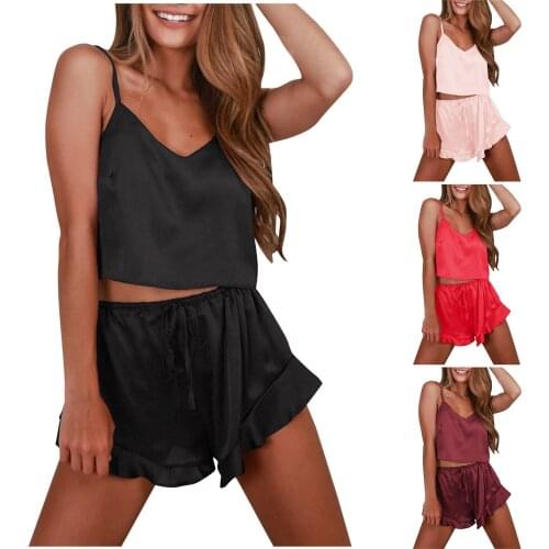 Женские шелковые пижамы SZYADEOU China At AliExpress