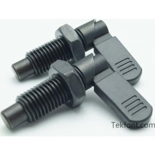 TF08002--M12x1.5x8 Black Oxided Steel Indexing plunger