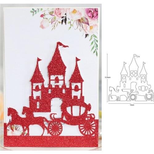 Princess carriage castle Metal Cutting Die Stencil for DIY Embossing Paper Photo Album Cards Making Scrapbooking Cut Mould Dies