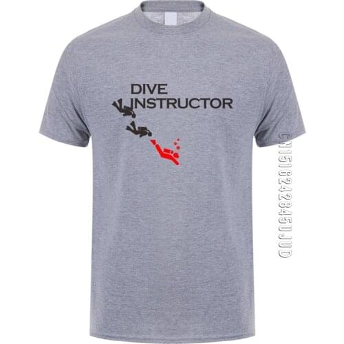 Funny Scuba Diving Dive T Shirt Men Cotton O Neck Dive Instructor T-shirts Man Clothing Tops